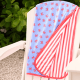 Sugar Bee Clothing Coastal Crab Reversible Swim Towel