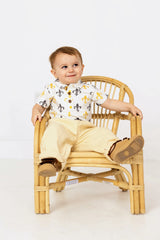 ntrl co. Who Dat Short Sleeve Polo Shirt
