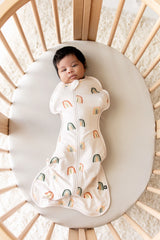 Kyte Baby Bamboo Swaddle Bag | 0.5 TOG Retro Rainbow
