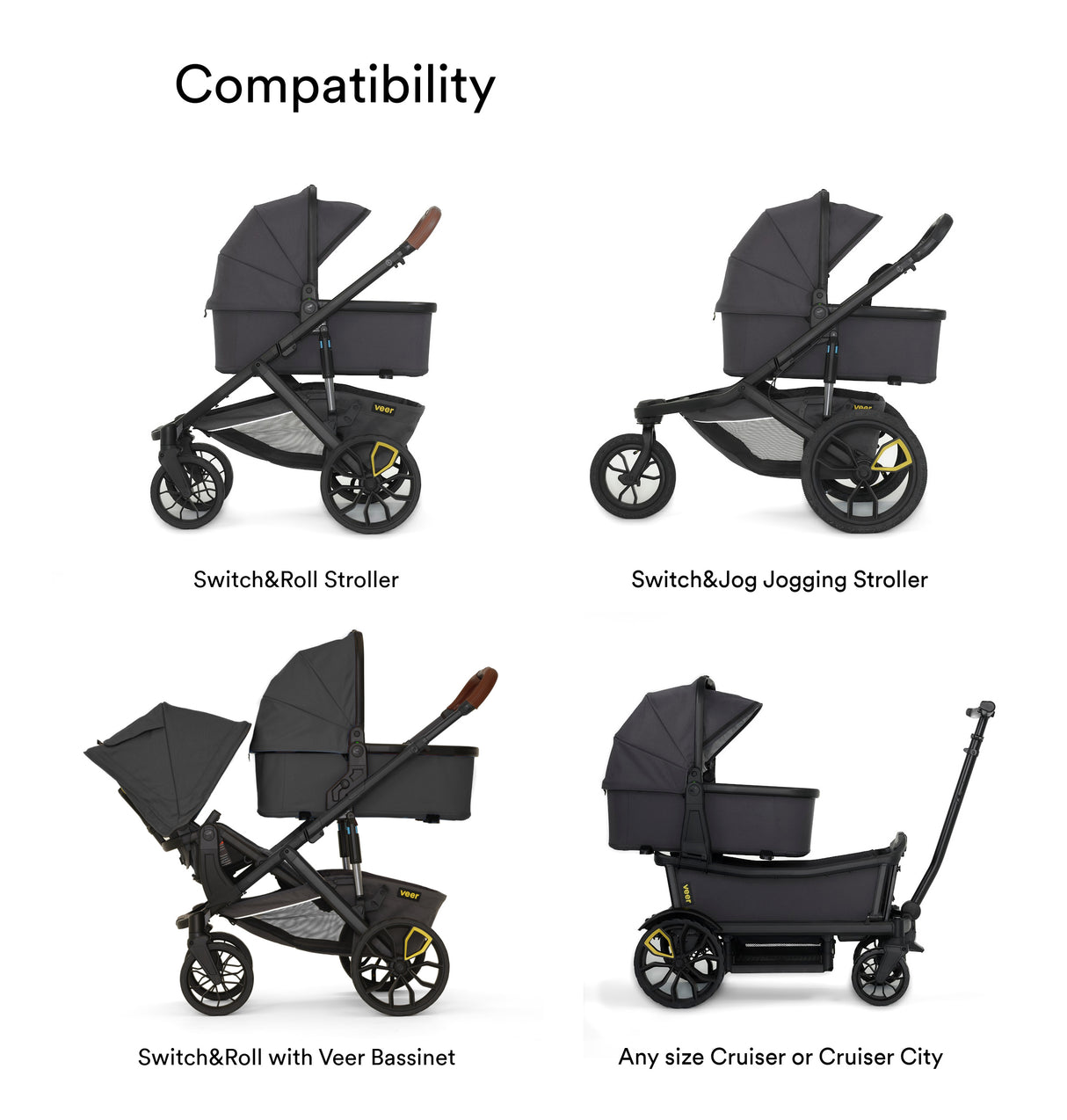 VEER Switchback Stroller Bassinet