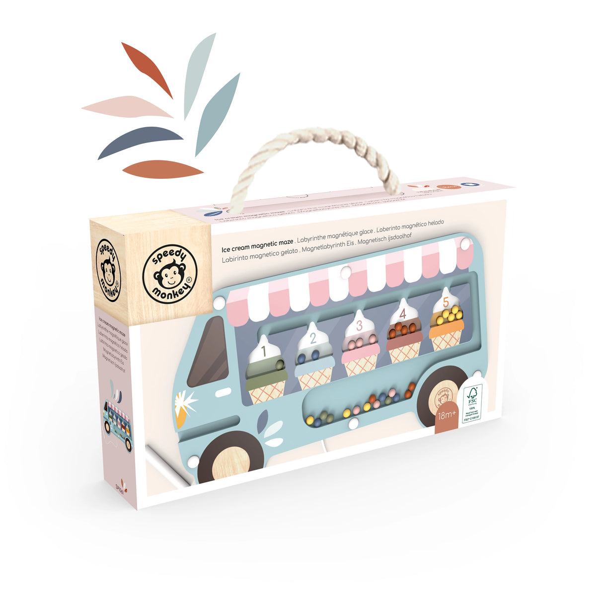 Speedy Monkey Ice Cream Magnetic Maze