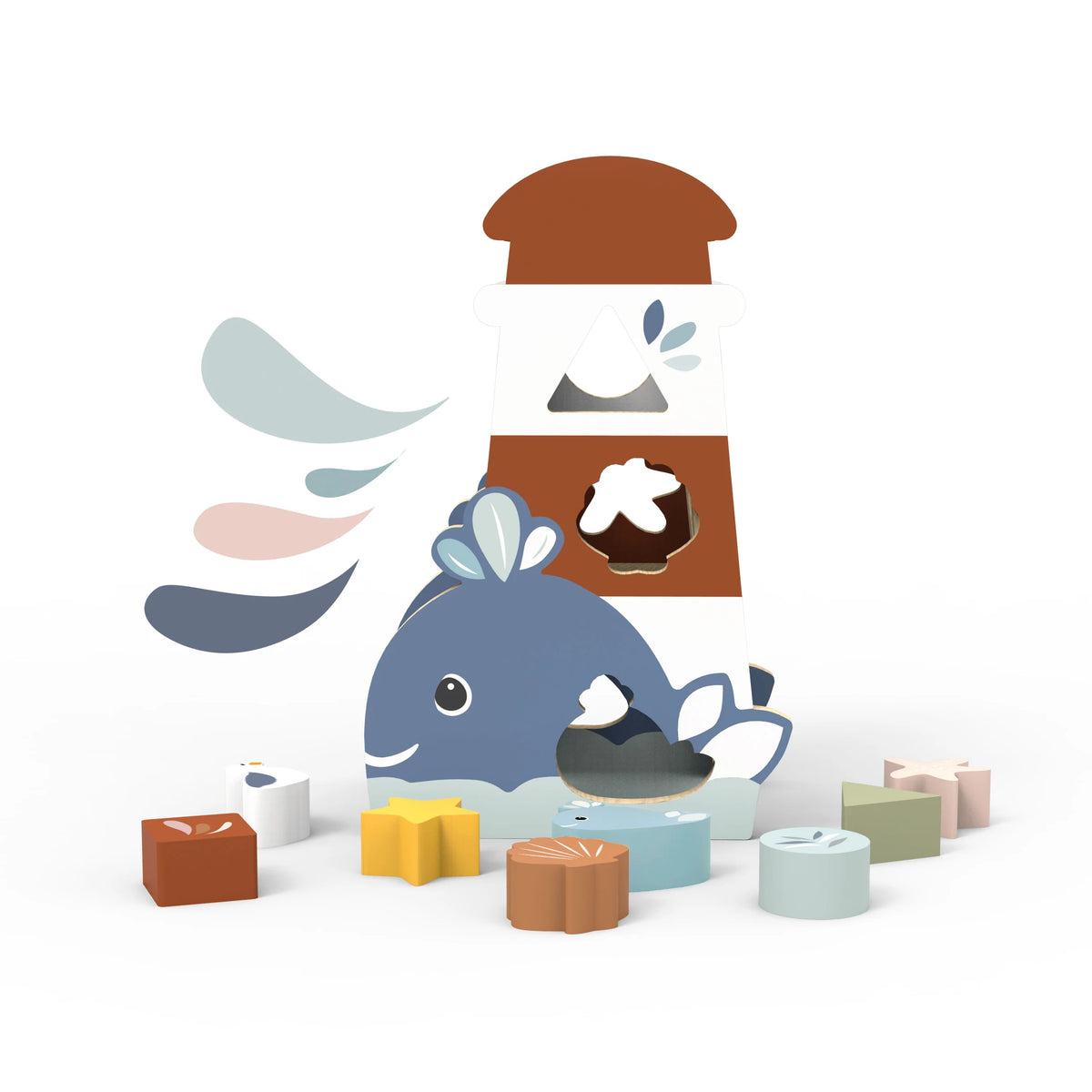 Speedy Monkey Ocean Wooden Shape Sorter