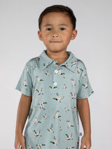 Goosies Mallards Bamboo Short Sleeve Polo Shirt