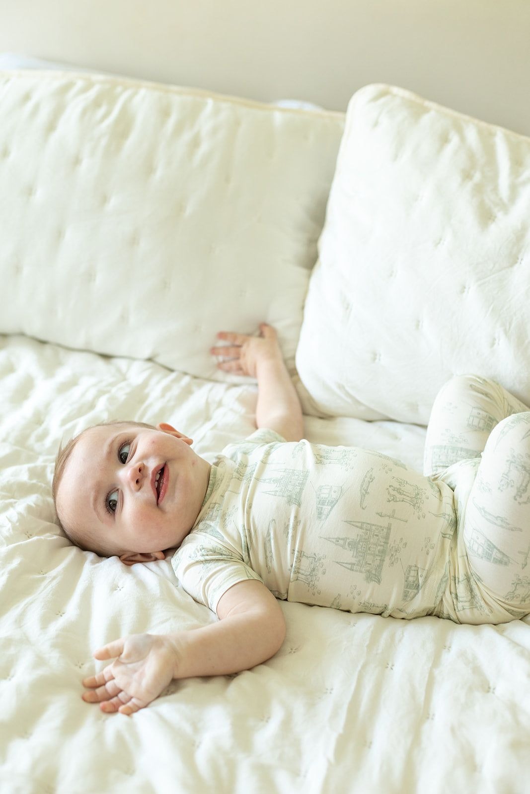 Southern Slumber Sage Toile 2-Piece Bamboo Pajama Set