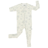 Southern Slumber Sage Toile Double Zipper Bamboo Sleeper