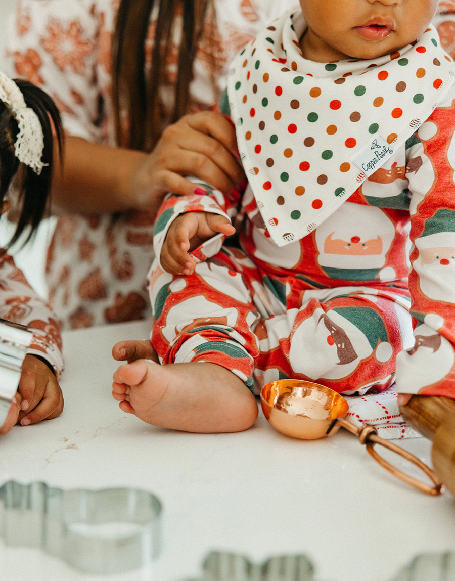 Baby Bandana Bib 4-Pack Set |  Gingerbread