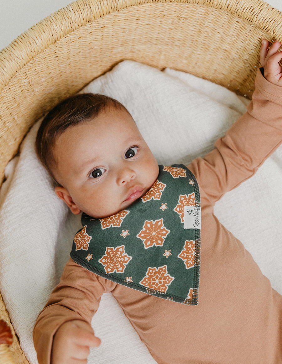 Baby Bandana Bib 4-Pack Set |  Gingerbread