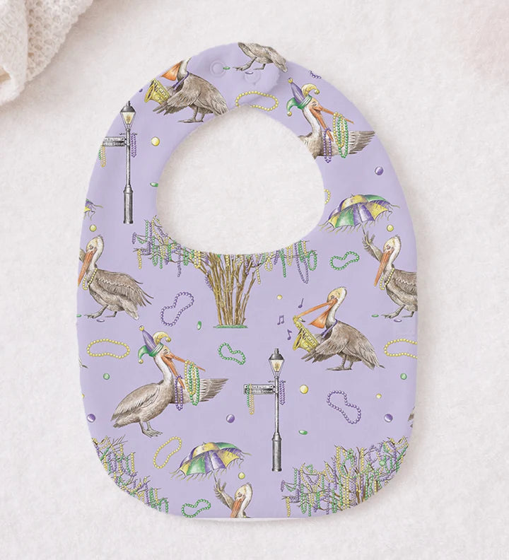 Nola Tawk Feathers & Floats Organic Cotton Bib
