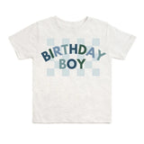 Sweet Wink Birthday Boy Checker Sleeve T-Shirt