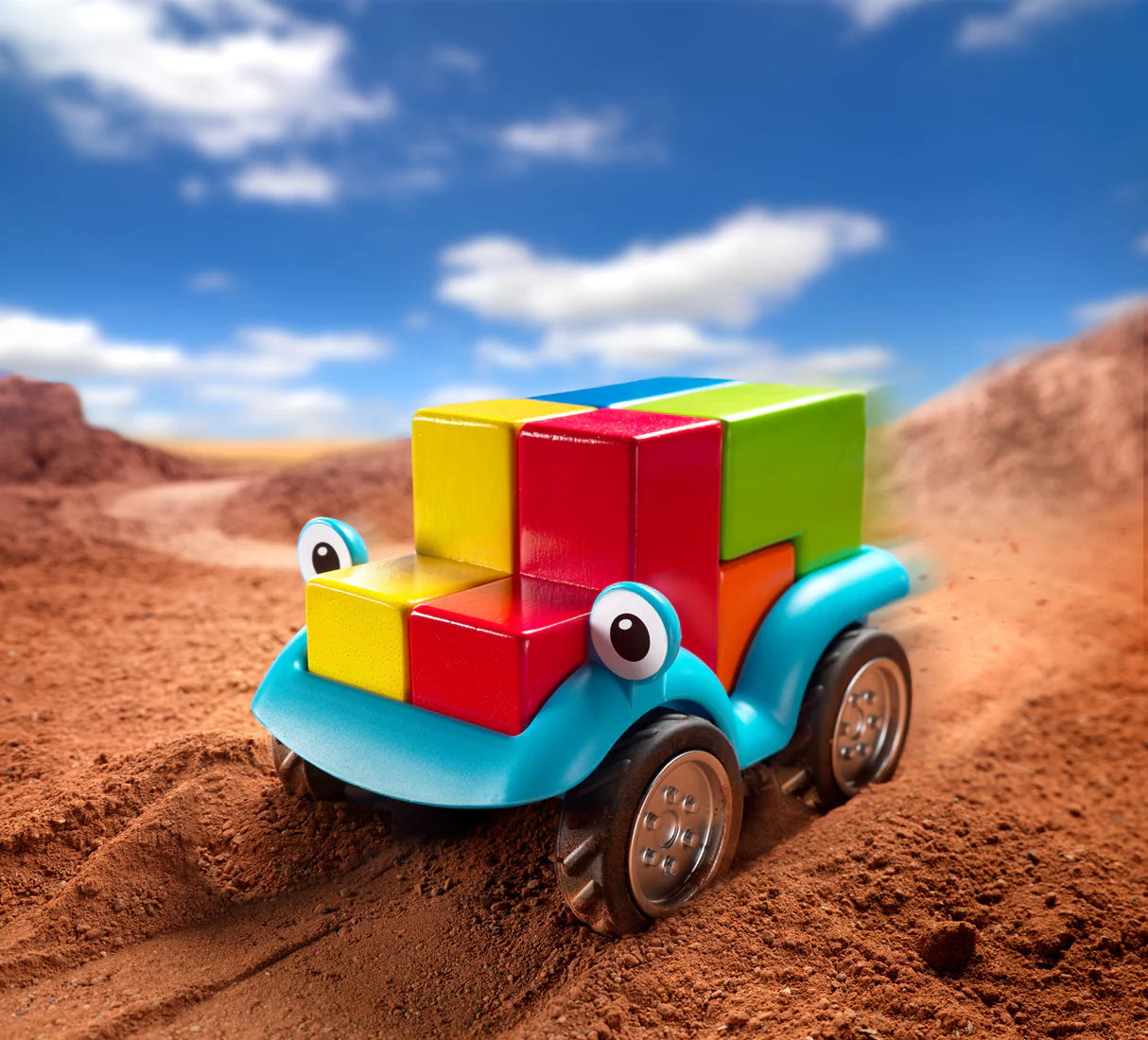 Smart Toys Smart Car 5x5 Wooden Puzzle Game and Toy