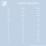 Sugar Bee Clothing Blue Alligator Boy Summer Swim Shorts