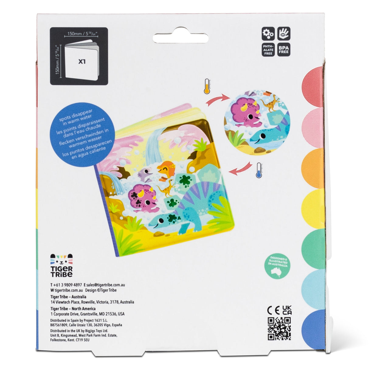 Tiger Tribe Bath Book - Messy Dinosaurs