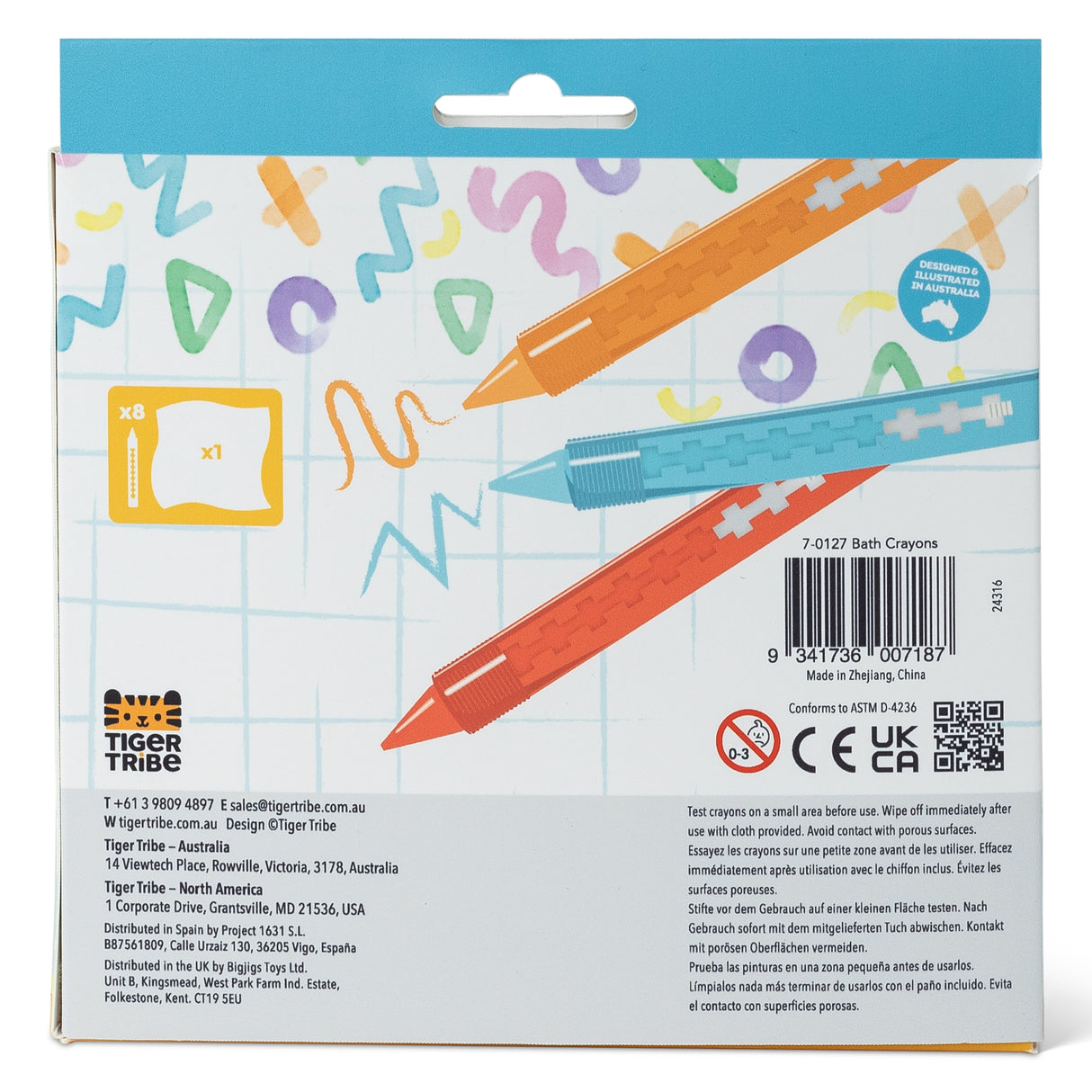 Tiger Tribe Bath Crayons