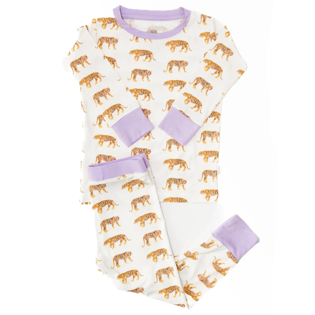Uptown Baby Tiger Bamboo 2-Piece Pajama Set