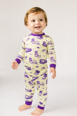 Southern Slumber Tiger Toile 2 Piece Bamboo Pajama Set