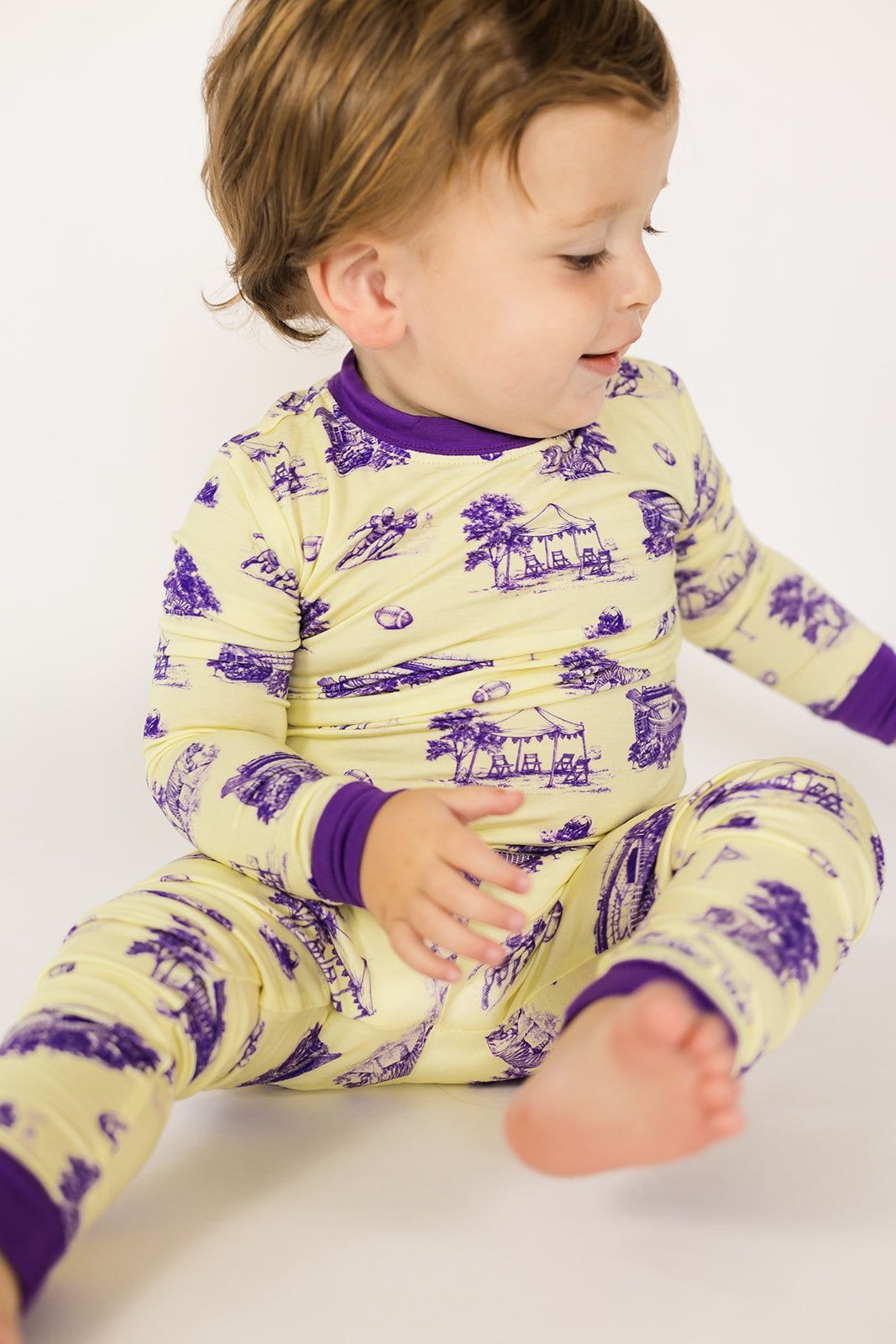 Southern Slumber Tiger Toile 2 Piece Bamboo Pajama Set