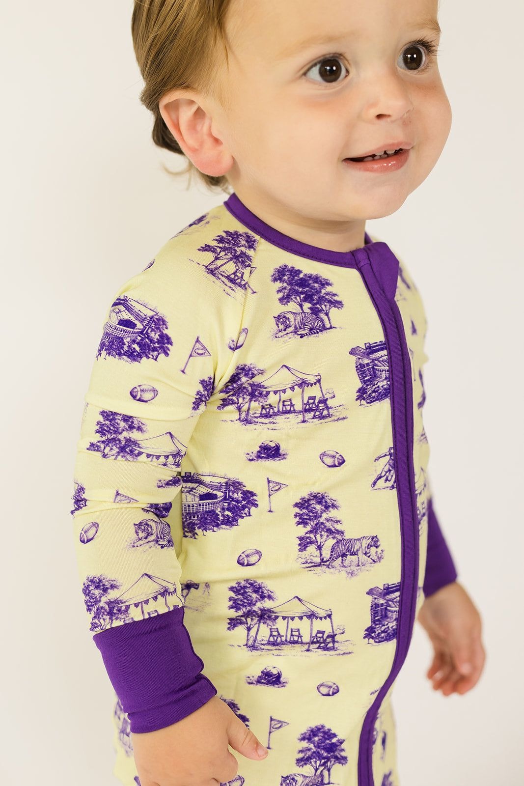 Southern Slumber Tiger Toile Double Zipper Bamboo Sleeper