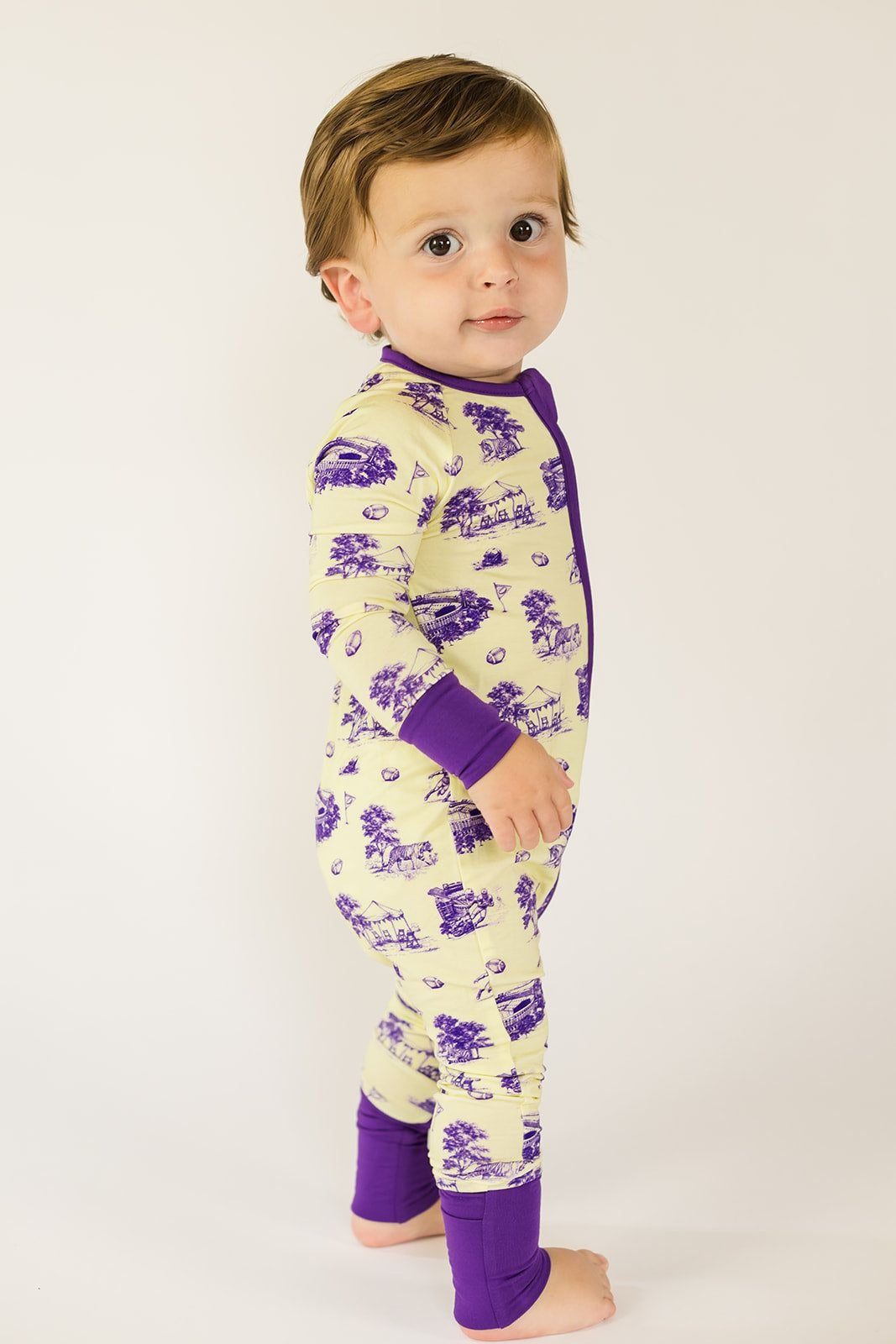 Southern Slumber Tiger Toile Double Zipper Bamboo Sleeper