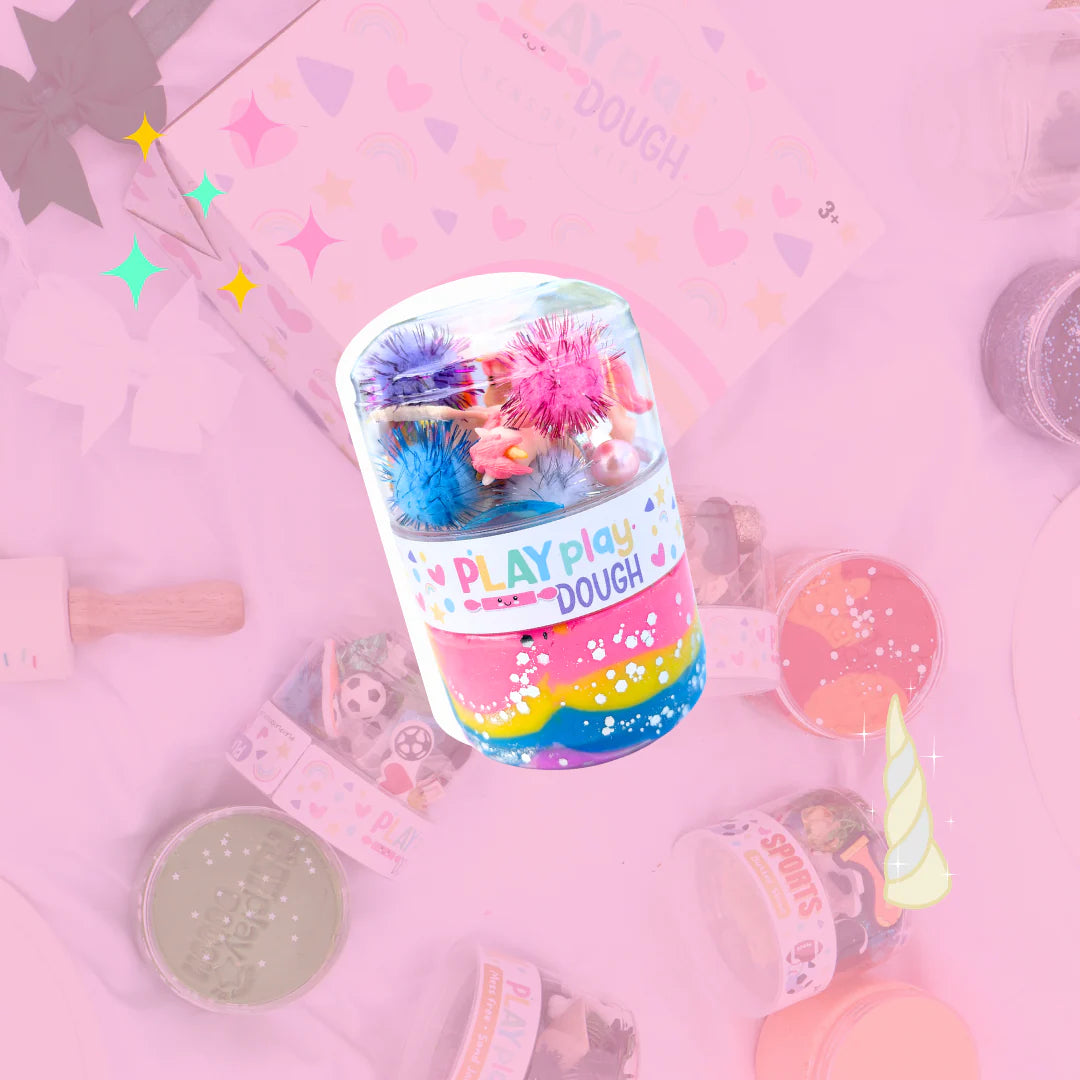 Play Play Zoo Unicorn Play Dough Sensory Jar