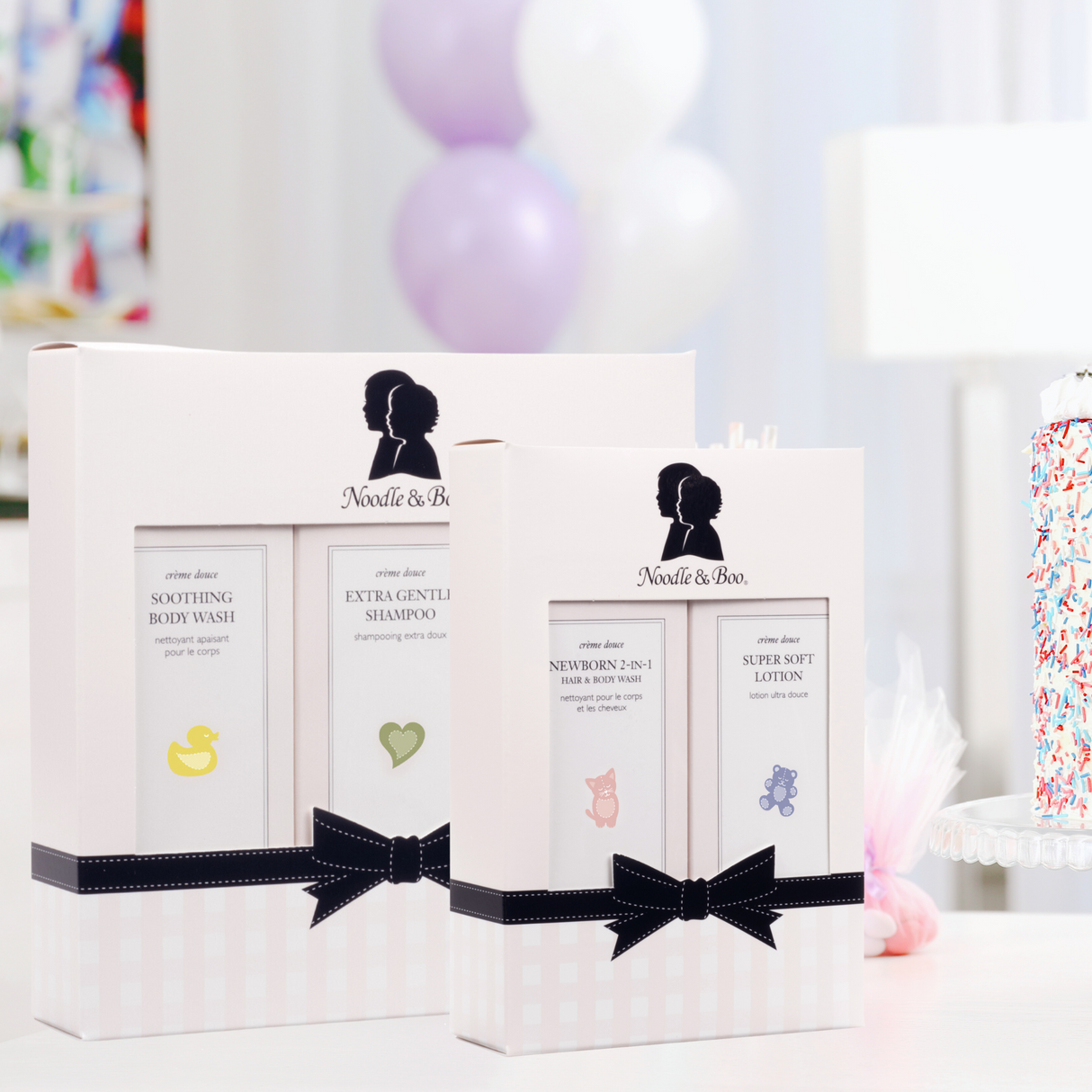 Noodle & Boo Newborn Gift Set for Newborn Bath Care | 2 pcs