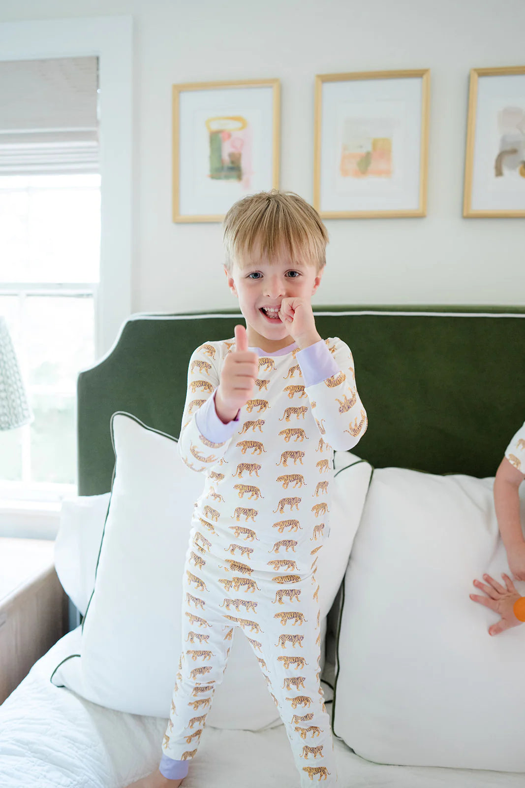 Uptown Baby Tiger Bamboo 2-Piece Pajama Set