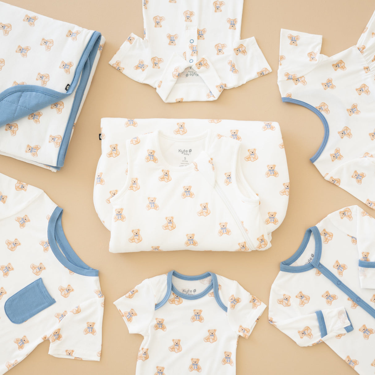 Kyte Baby Bamboo Sleep Bag 1.0 TOG | Teddy Bear