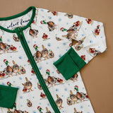 Velvet Fawn Merry Mallards Bamboo Zipper Pajama