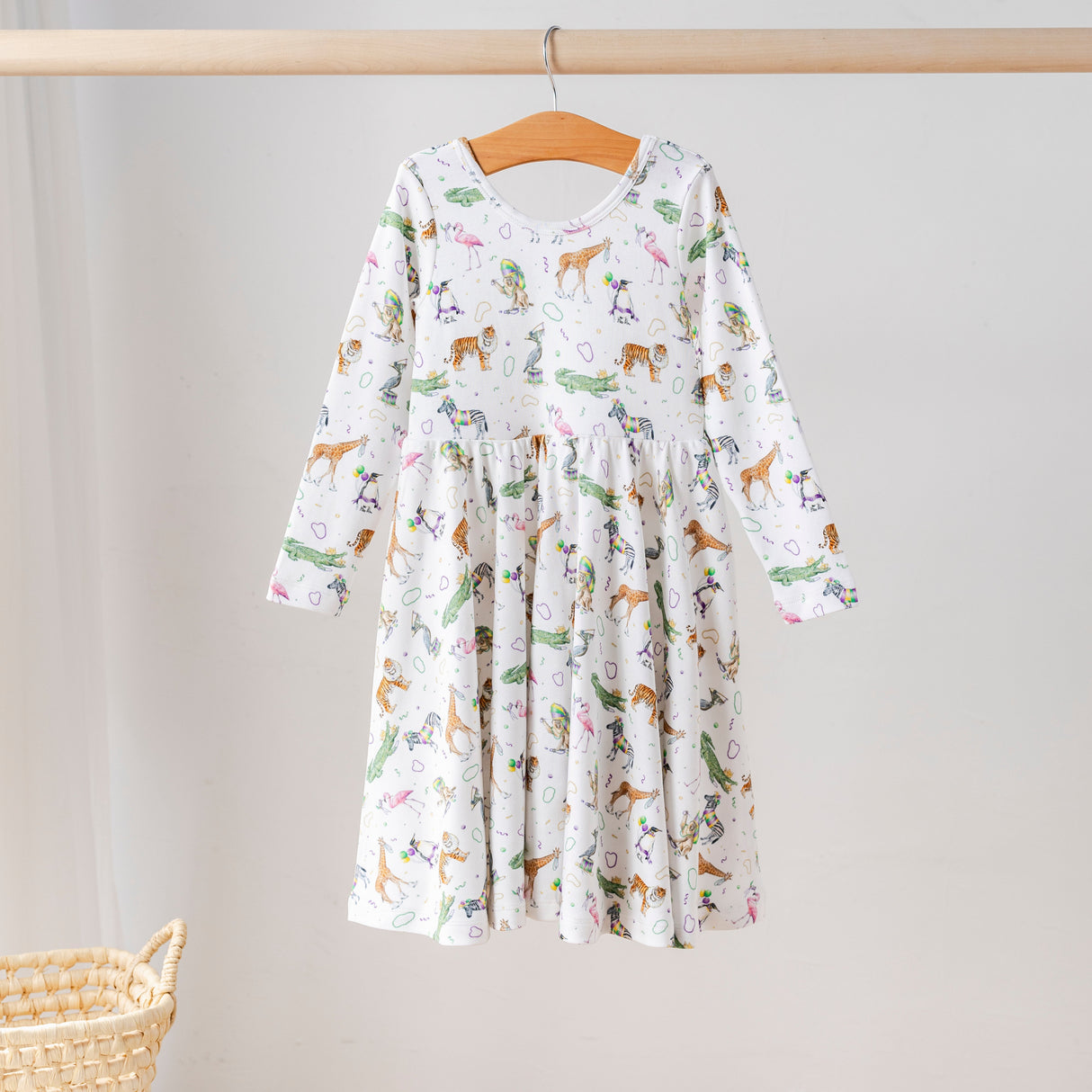 Nola Tawk Zoo Krewe Organic Cotton Dress for Kids