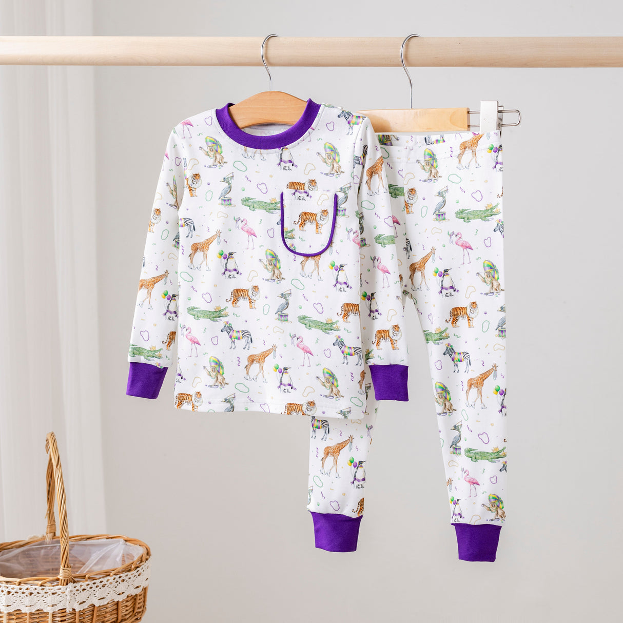 Nola Tawk Zoo Krewe Organic Cotton Kids Pajamas