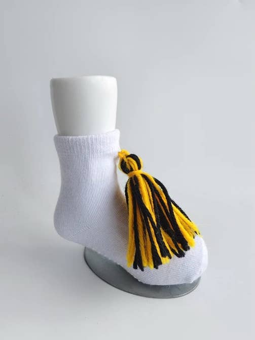 Saints Tassel Socks