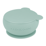 Bowly Silicone Suction Bowl with Lid| River Green