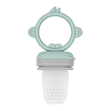 Pulps Silicone Fruit & Vegetable Feeder Pacifier 6m+| River Green / Powder Gray