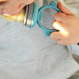 MinikOiOi Pulps Silicone Fruit & Vegetable Feeder Pacifier 6m+| Bubble Beige / Powder Grey