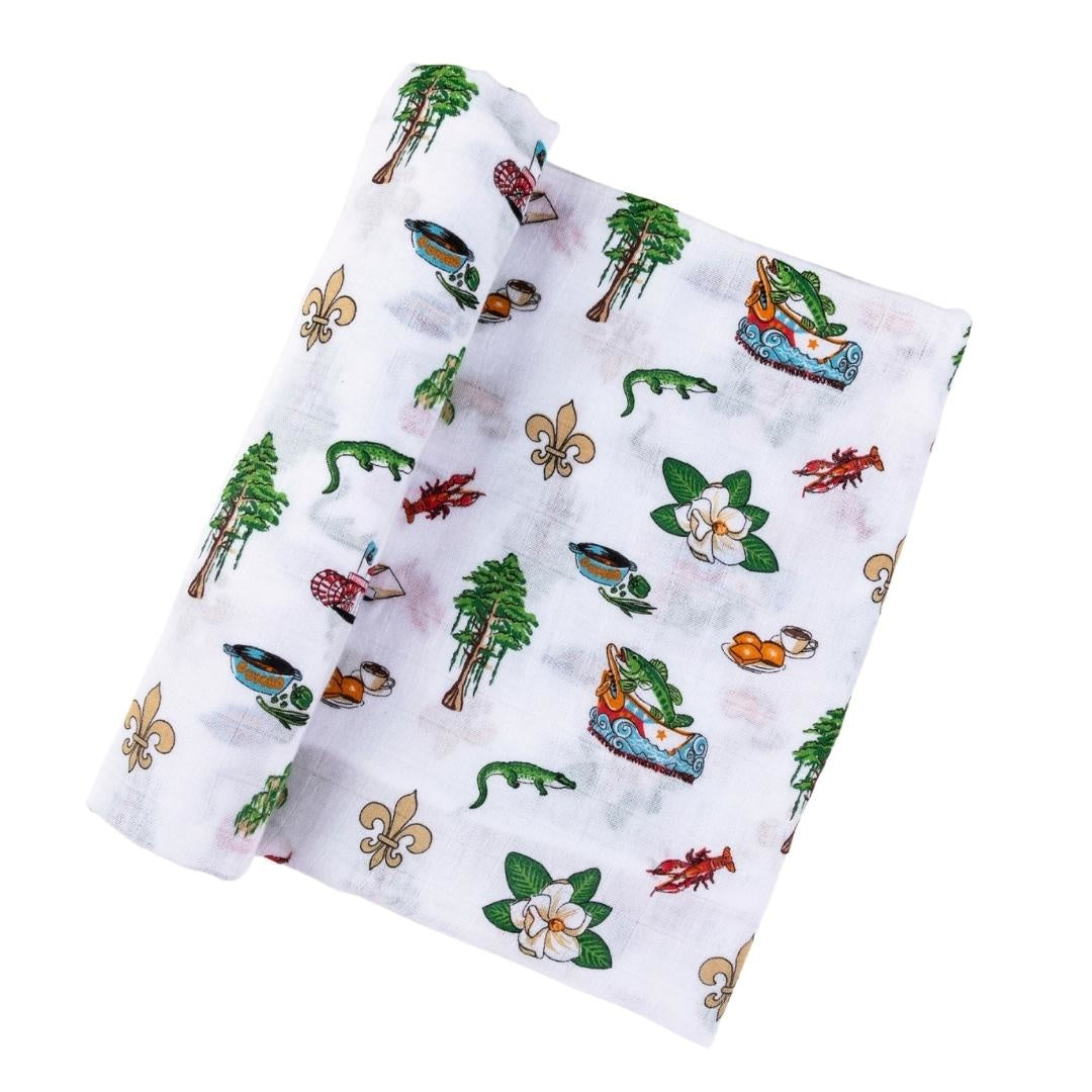 Louisiana Baby Bamboo Muslin Swaddle Blanket