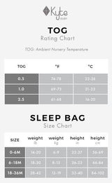 Kyte Baby Bamboo Sleep Bag 1.0 TOG | Fog