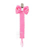 Beyond Creations Crochet Grosgrain Pacifier Clip w/ Detachable Bow