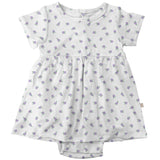 Goosies Lilac Buds S/S Bamboo Bodysuit Dress