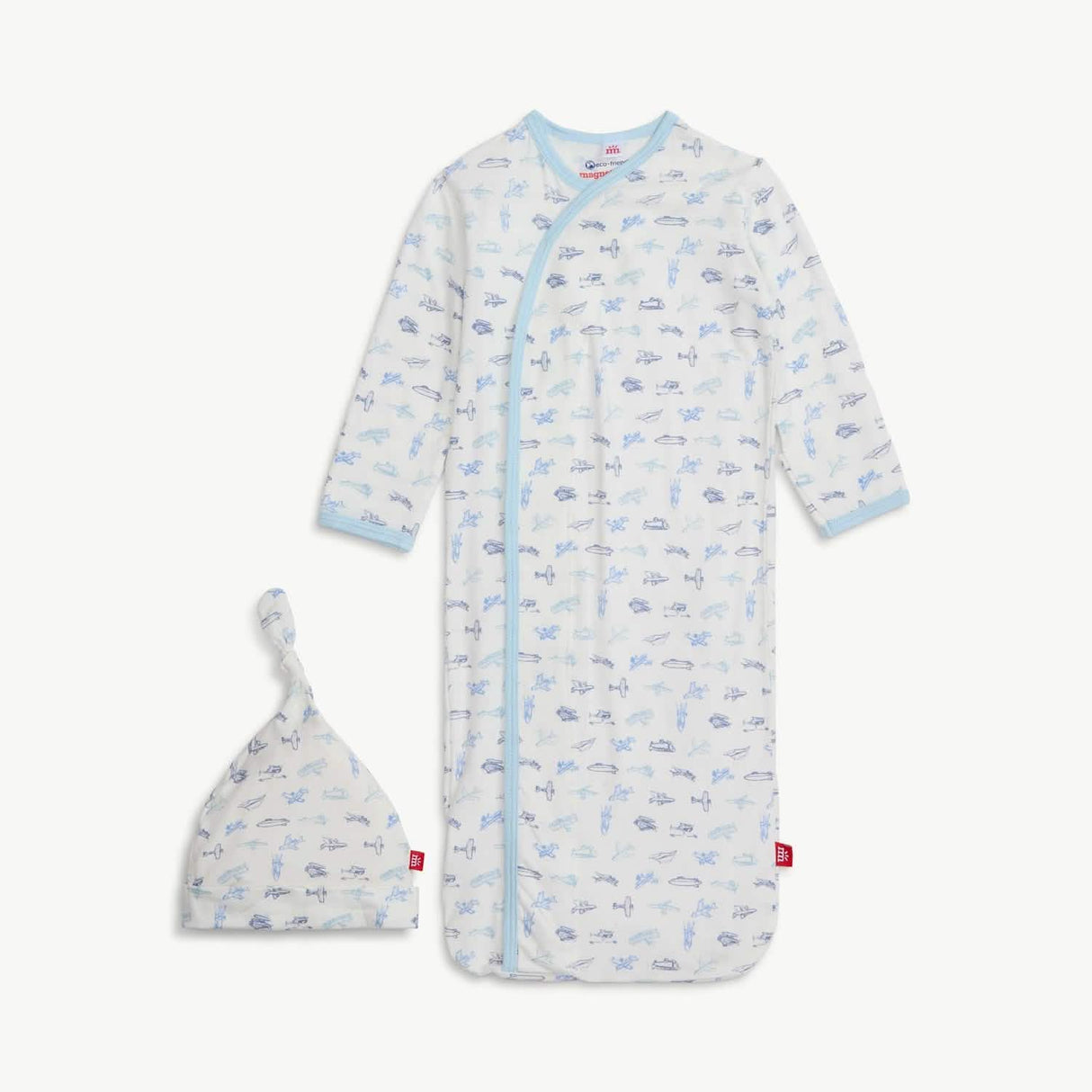 Magnetic Me Airplanes Modal Gown and Hat Set (nb-3m)