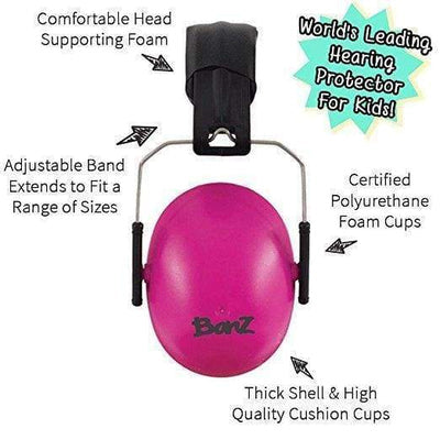 Banz Hear No Blare Kids Earmuffs (Ages 2-12)