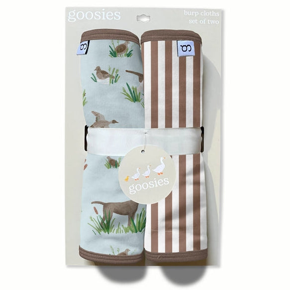 Goosies Delta Dogs Bamboo Burp Cloths 2 Pack Set