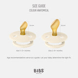 BIBS  Anatomical Natural Rubber Pacifier (2 Pack) | Vanilla | Pine