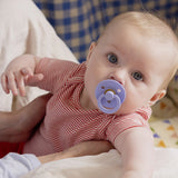 BIBS Original Natural Rubber Round Pacifier (2 Pack) | Hush & Grape