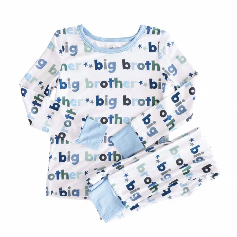 Caden Lane Big Brother Bamboo Two-Piece Pajama Set