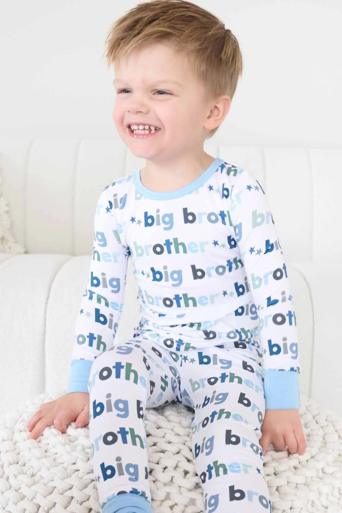 Caden Lane Big Brother Bamboo Two-Piece Pajama Set
