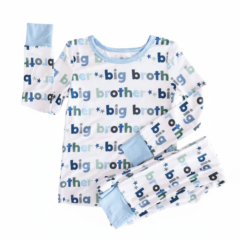 Caden Lane Big Brother Bamboo Two-Piece Pajama Set