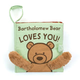 Jellycat Bartholomew Bear Loves You Sensory Soft Book