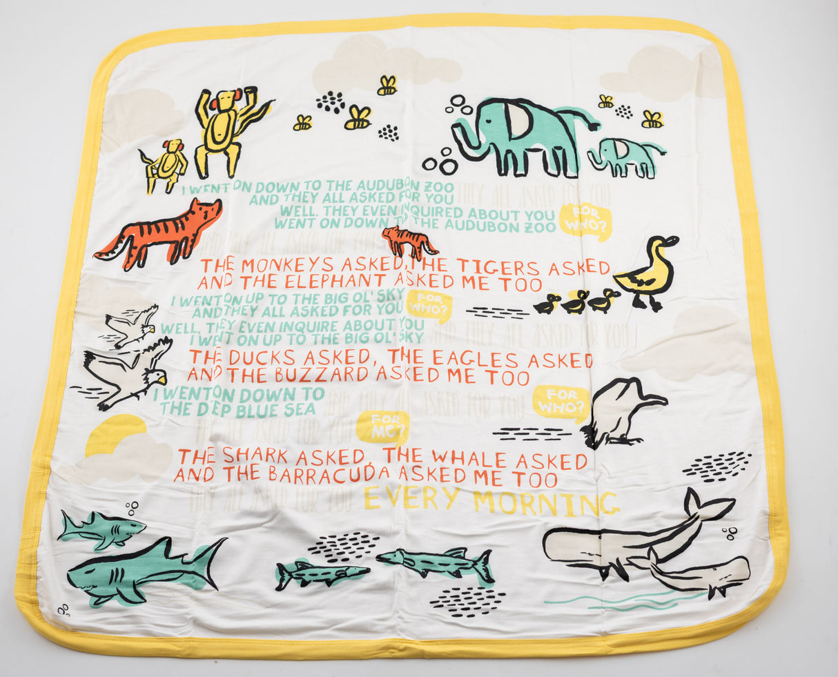 The Parish Line They All Asked for You Bamboo Baby Blanket | Yellow