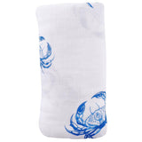 Blue Crab Bamboo Swaddle