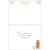 Gina B Designs Baby Greeting Card with Scripture | Animal Hello