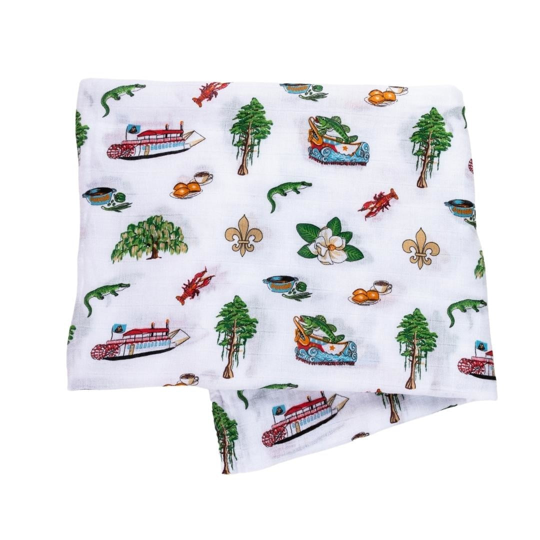 Louisiana Baby Bamboo Muslin Swaddle Blanket